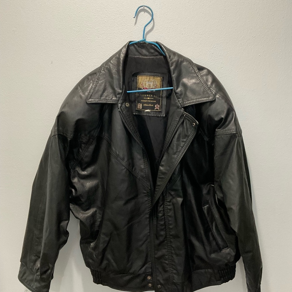 Mens 100% leather jacket
